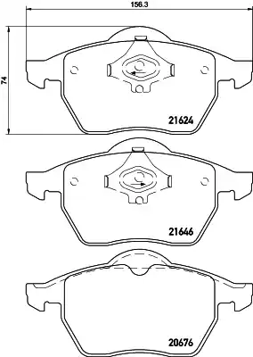 Тормозные колодки HELLA/BEHR/PAGID T1093