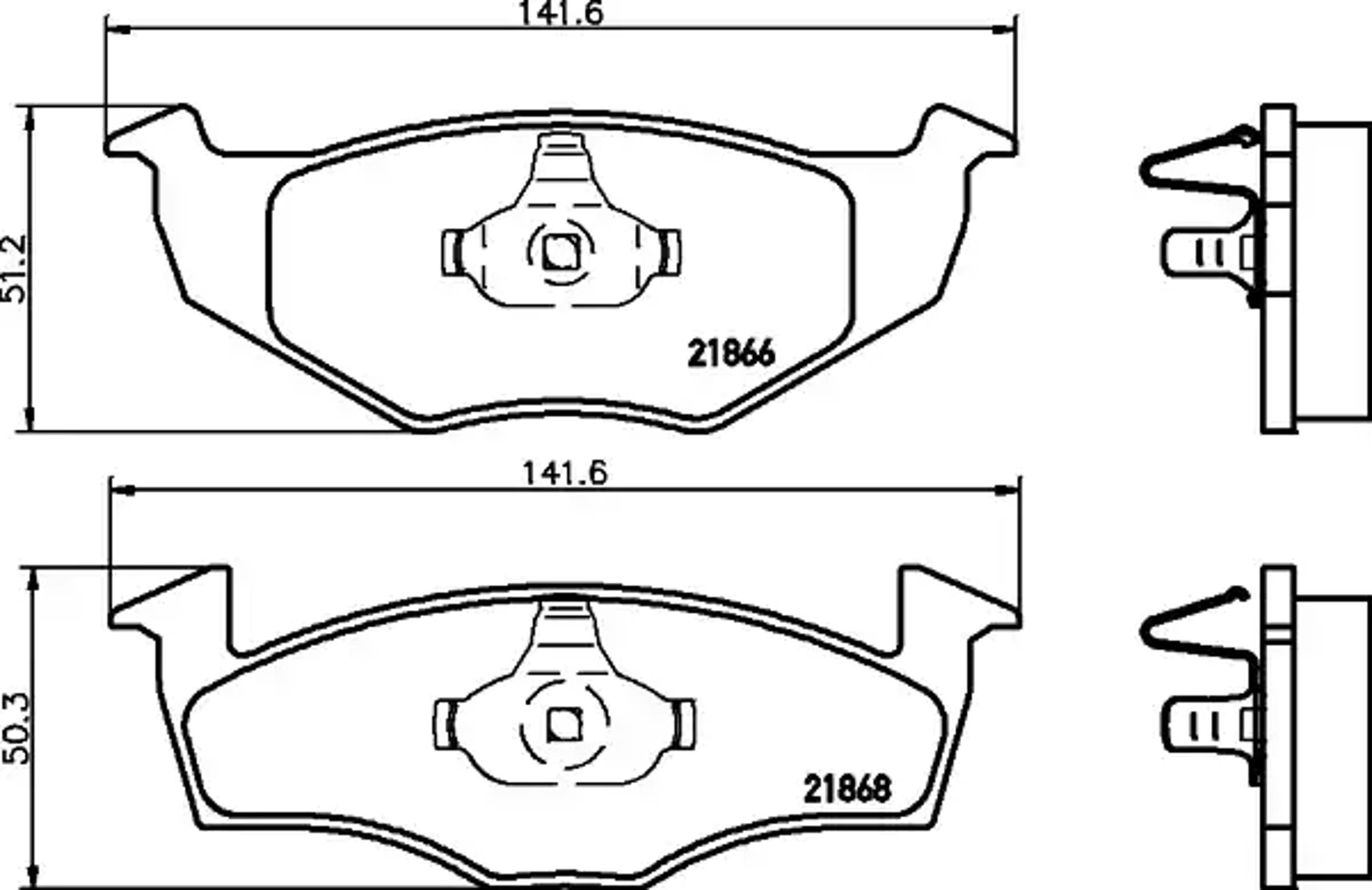 Колодки тормозные дисковые HELLA/BEHR/PAGID T1097