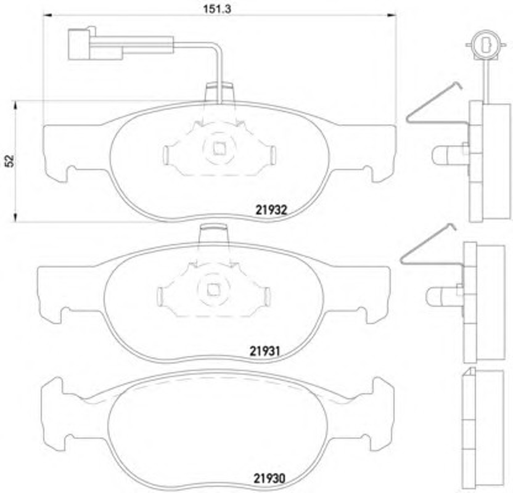Колодки тормозные дисковые HELLA/BEHR/PAGID T1098