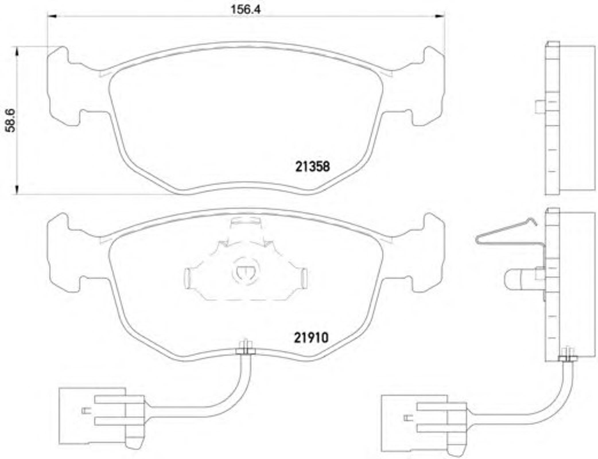 Колодки тормозные дисковые HELLA/BEHR/PAGID T1105