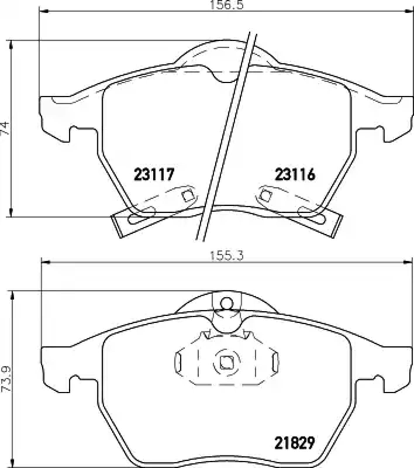 Колодки тормозные дисковые HELLA/BEHR/PAGID T1112