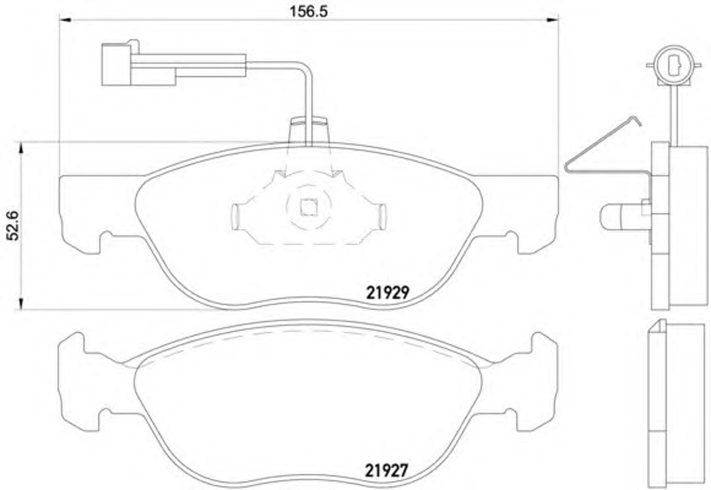 Колодки тормозные дисковые HELLA/BEHR/PAGID T1140
