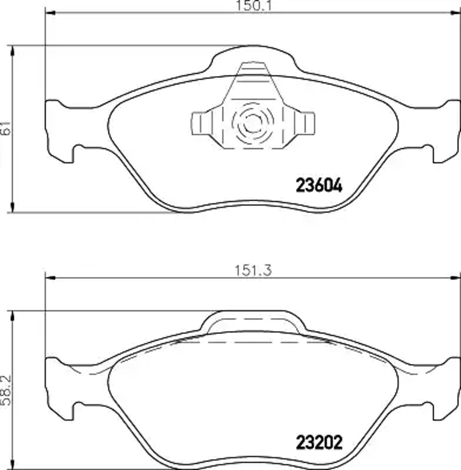 Колодки тормозные дисковые HELLA/BEHR/PAGID T1193