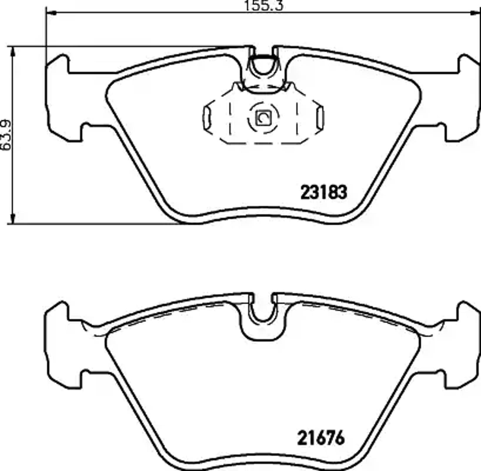 Колодки тормозные дисковые HELLA/BEHR/PAGID T1202