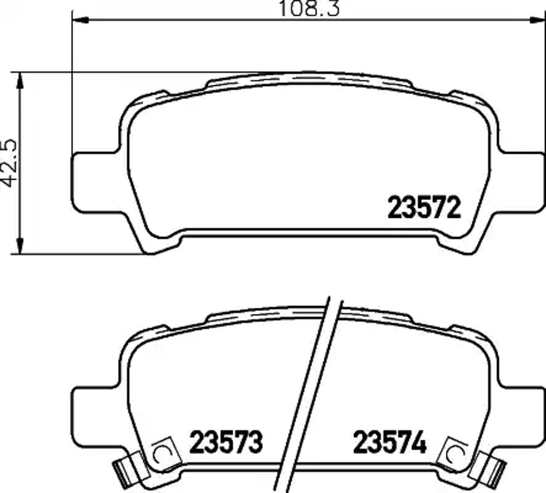 Колодки тормозные дисковые HELLA/BEHR/PAGID T1244