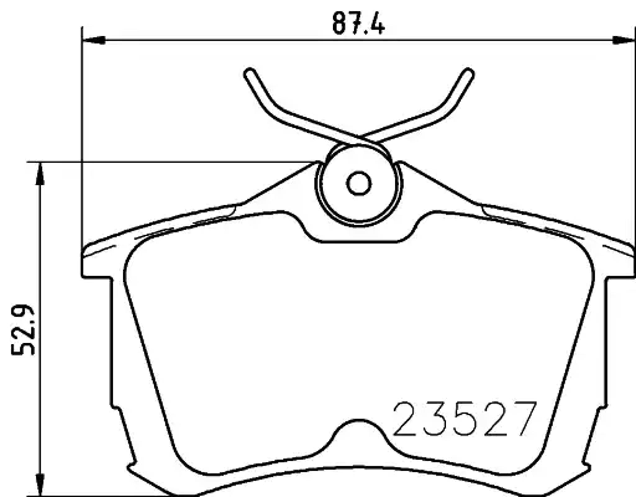 Колодки тормозные дисковые HELLA/BEHR/PAGID T1255