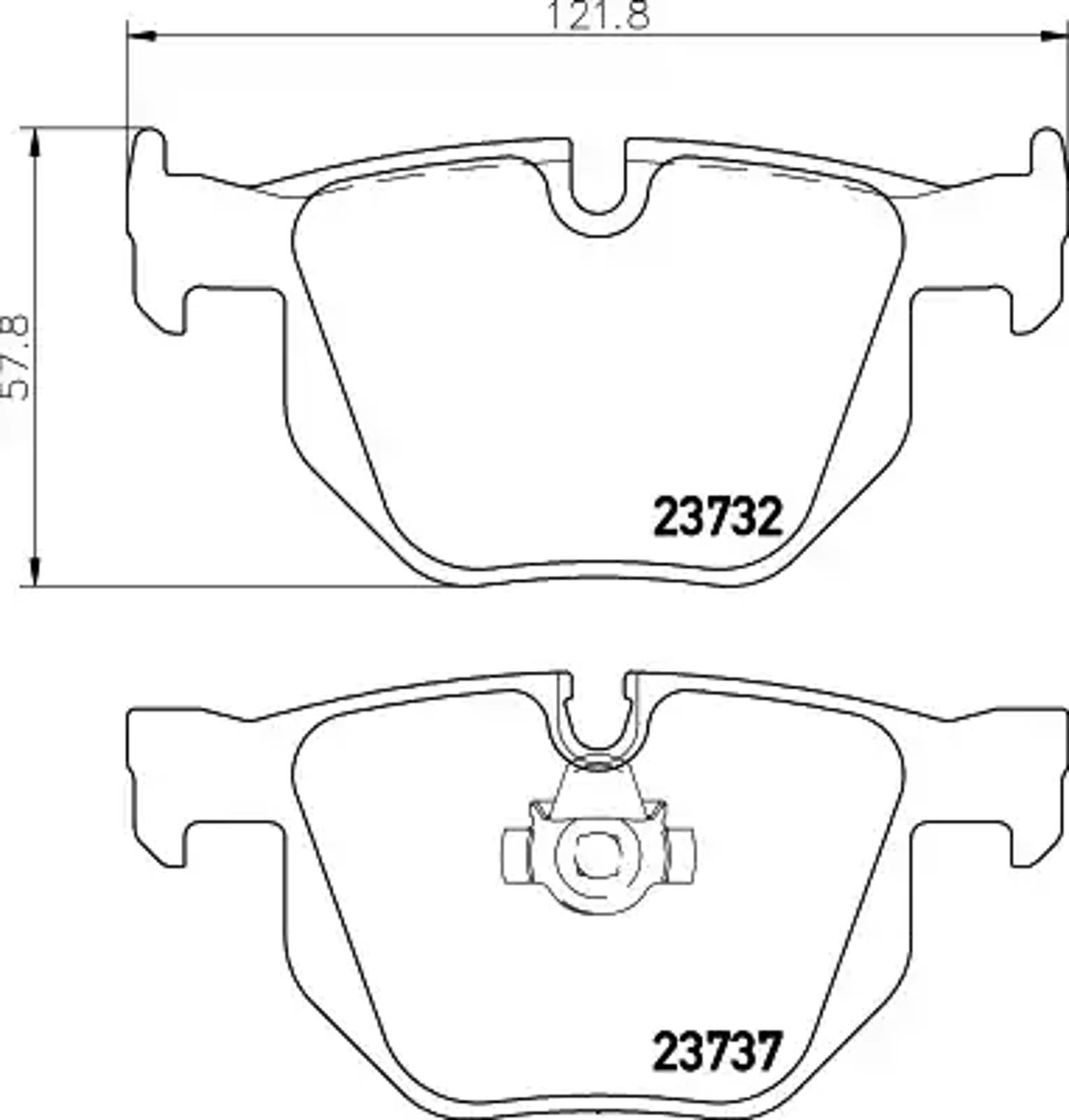 Колодки тормозные дисковые HELLA/BEHR/PAGID T1366