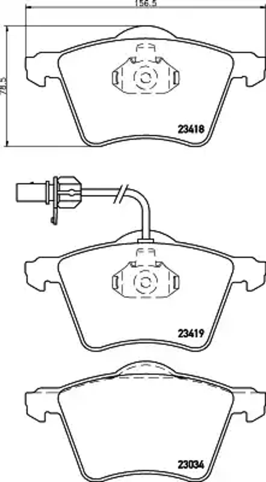 Колодки тормозные дисковые HELLA/BEHR/PAGID T1380