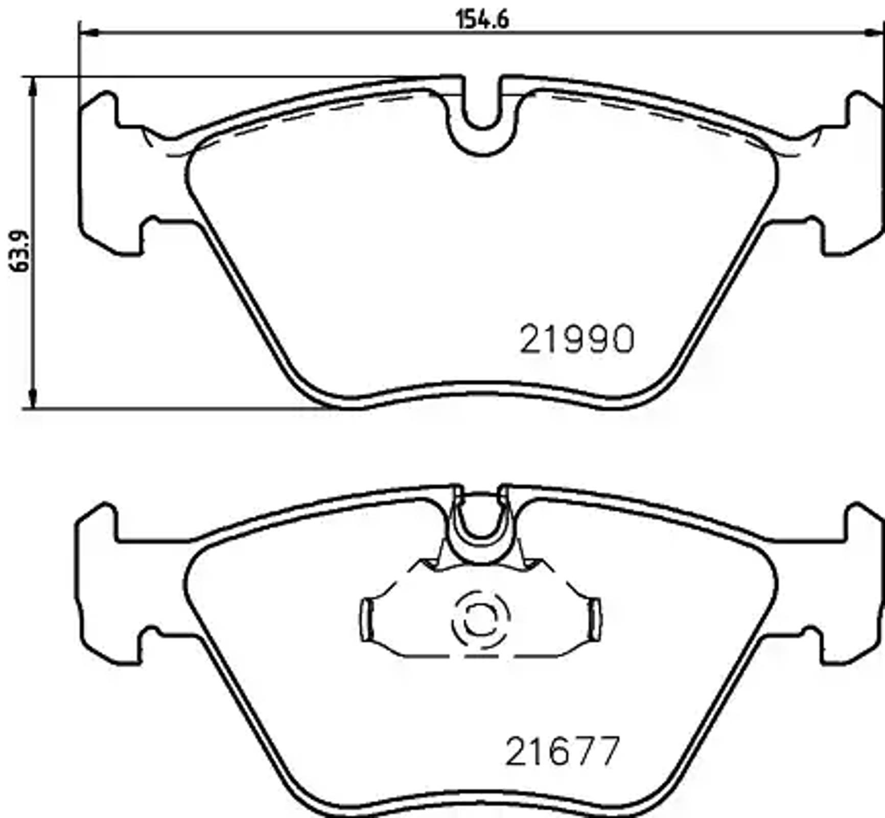 Колодки тормозные дисковые HELLA/BEHR/PAGID T1387