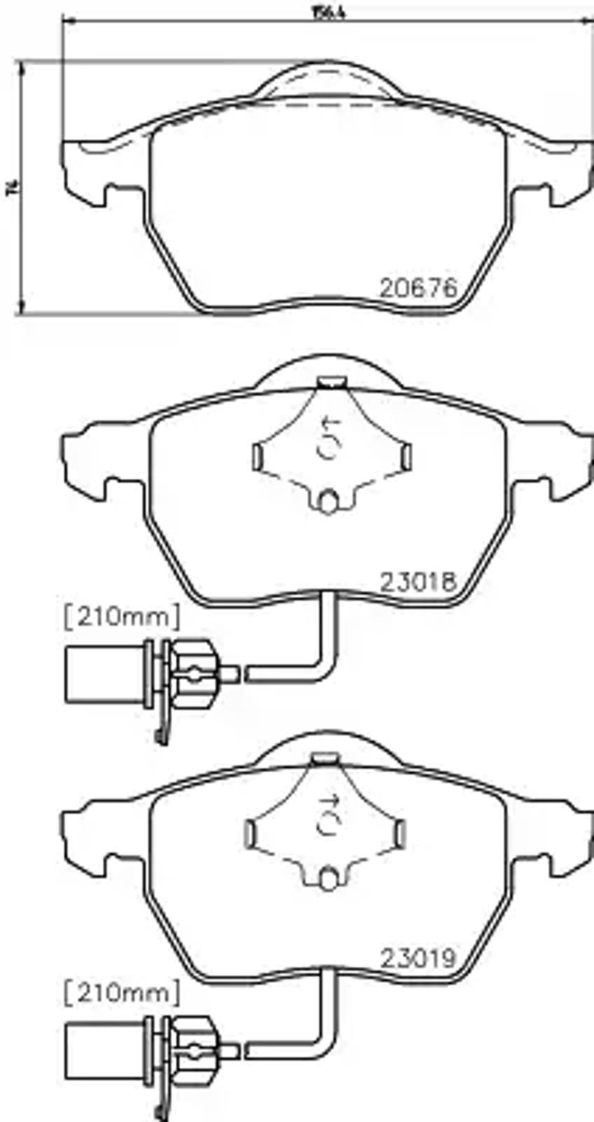 Колодки тормозные дисковые HELLA/BEHR/PAGID T1388