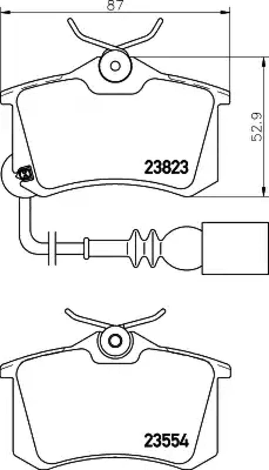 Колодки тормозные дисковые HELLA/BEHR/PAGID T1392