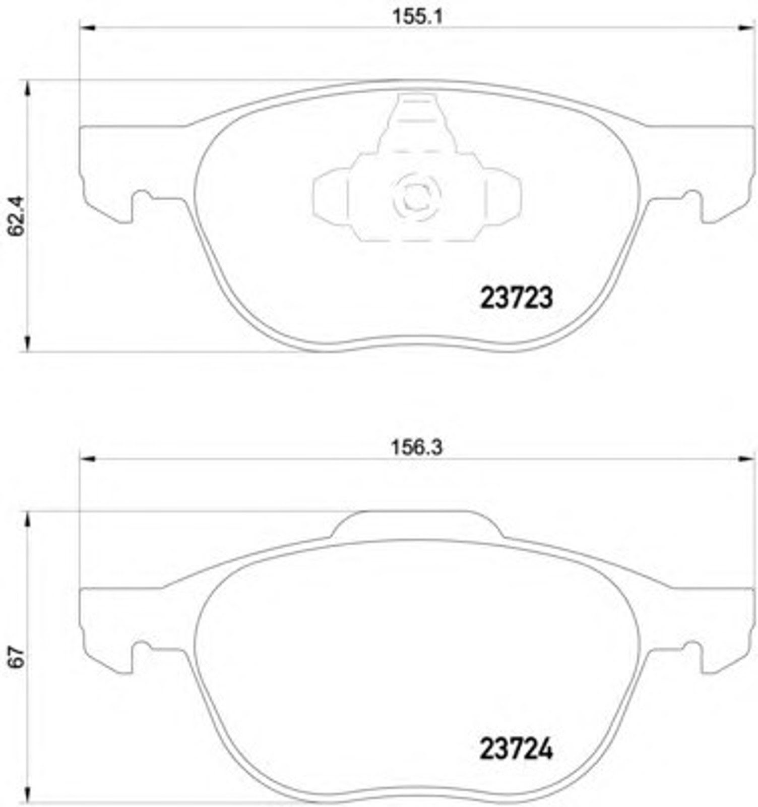 Колодки тормозные дисковые HELLA/BEHR/PAGID T1436