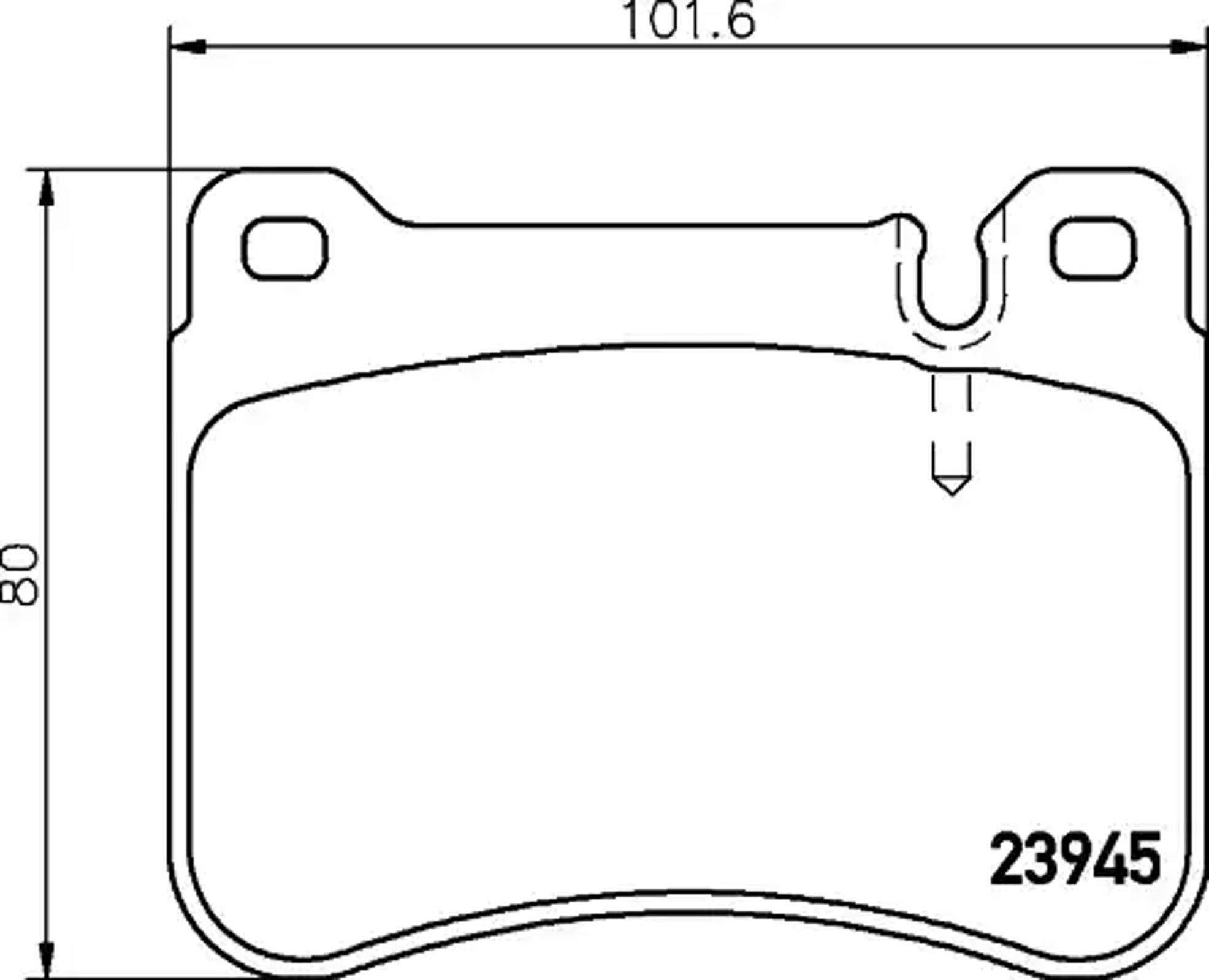 Колодки тормозные дисковые HELLA/BEHR/PAGID T1549