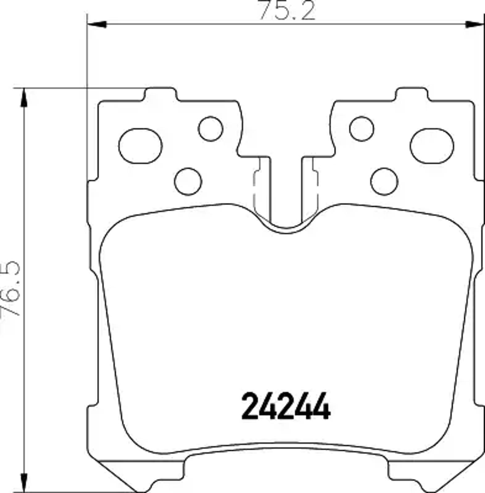 Колодки тормозные дисковые HELLA/BEHR/PAGID T1560