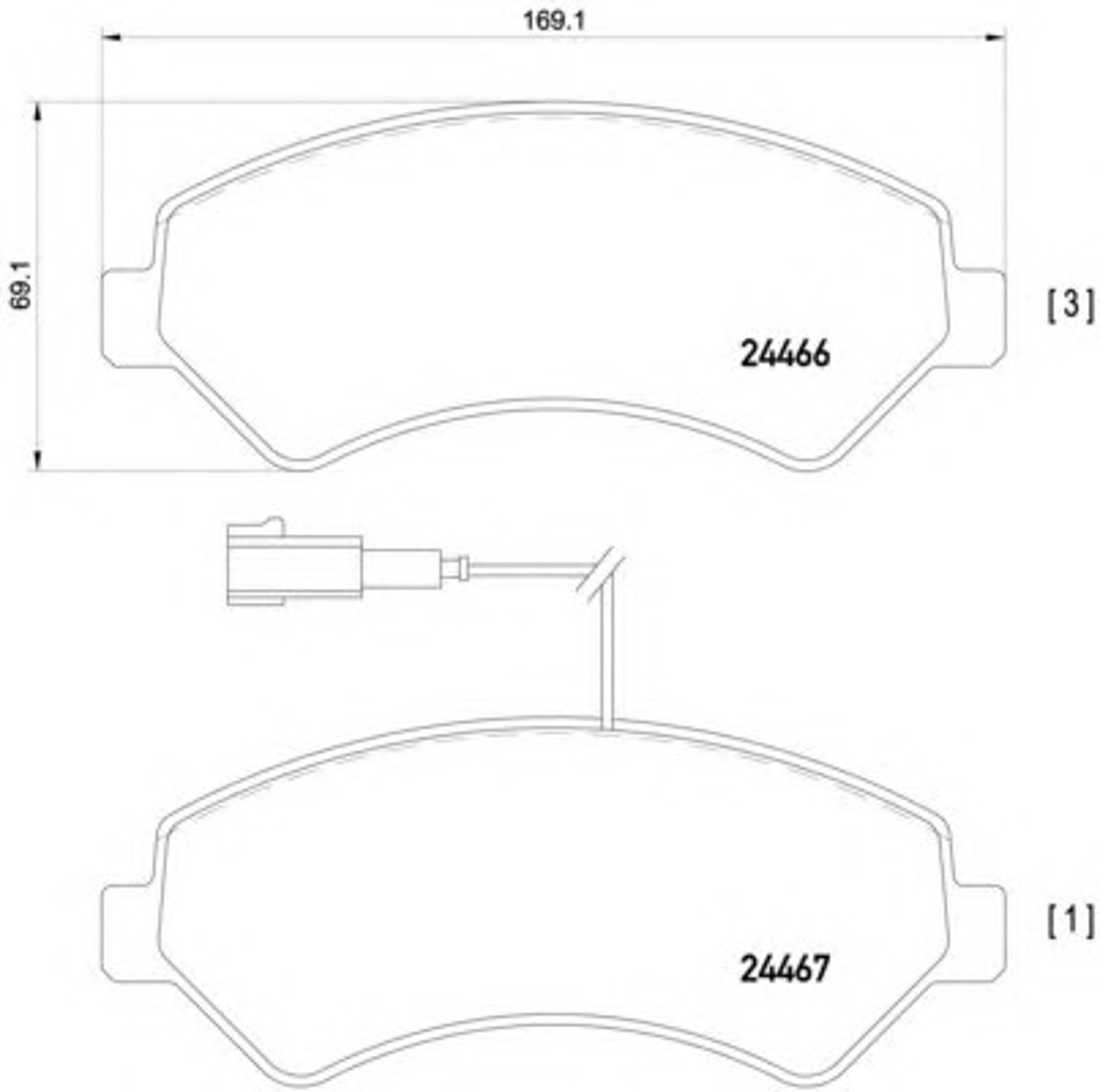 Колодки тормозные дисковые HELLA/BEHR/PAGID T1656