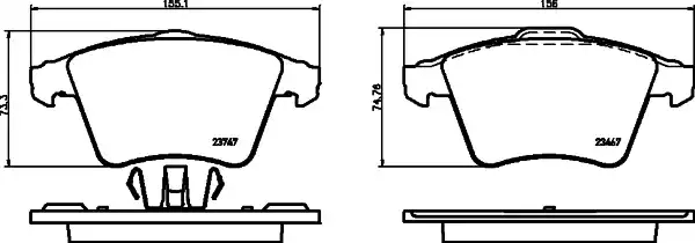 Колодки тормозные дисковые HELLA/BEHR/PAGID T1754