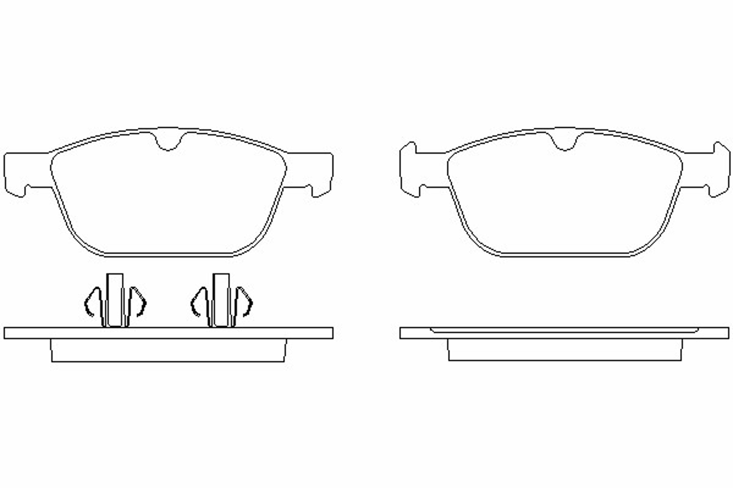 Комплект тормозных колодок дисковый тормоз HELLA/BEHR/PAGID T1845