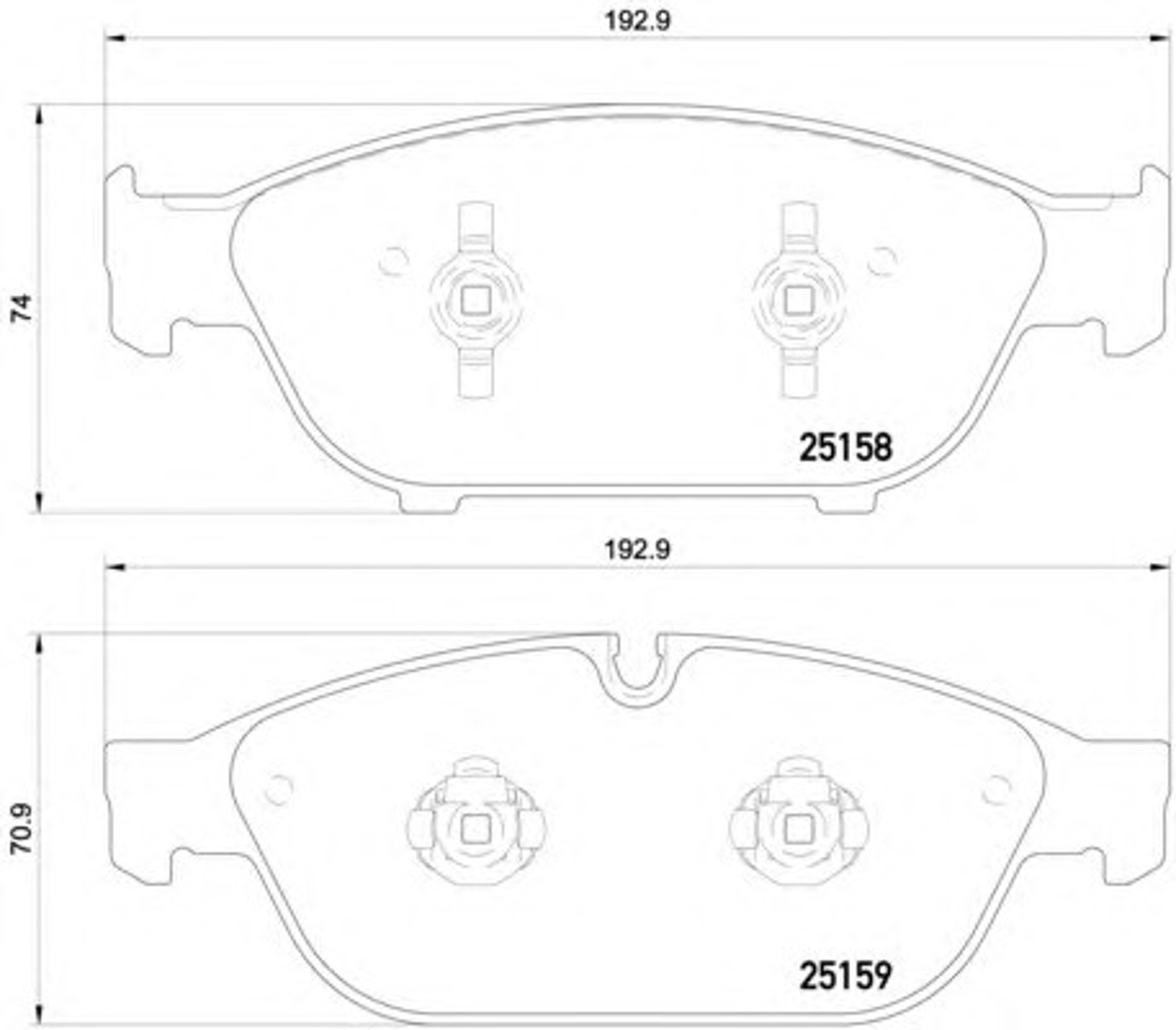 Колодки тормозные дисковые HELLA/BEHR/PAGID T2093