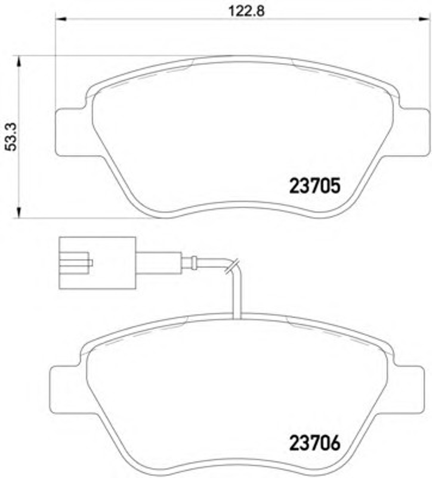 Колодки тормозные дисковые HELLA/BEHR/PAGID T2097