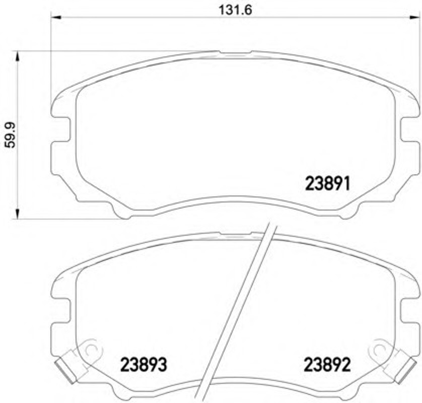 Колодки тормозные дисковые HELLA/BEHR/PAGID T2103