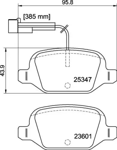 Колодки тормозные дисковые HELLA/BEHR/PAGID T2108