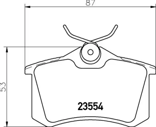 Колодки тормозные дисковые HELLA/BEHR/PAGID T2211