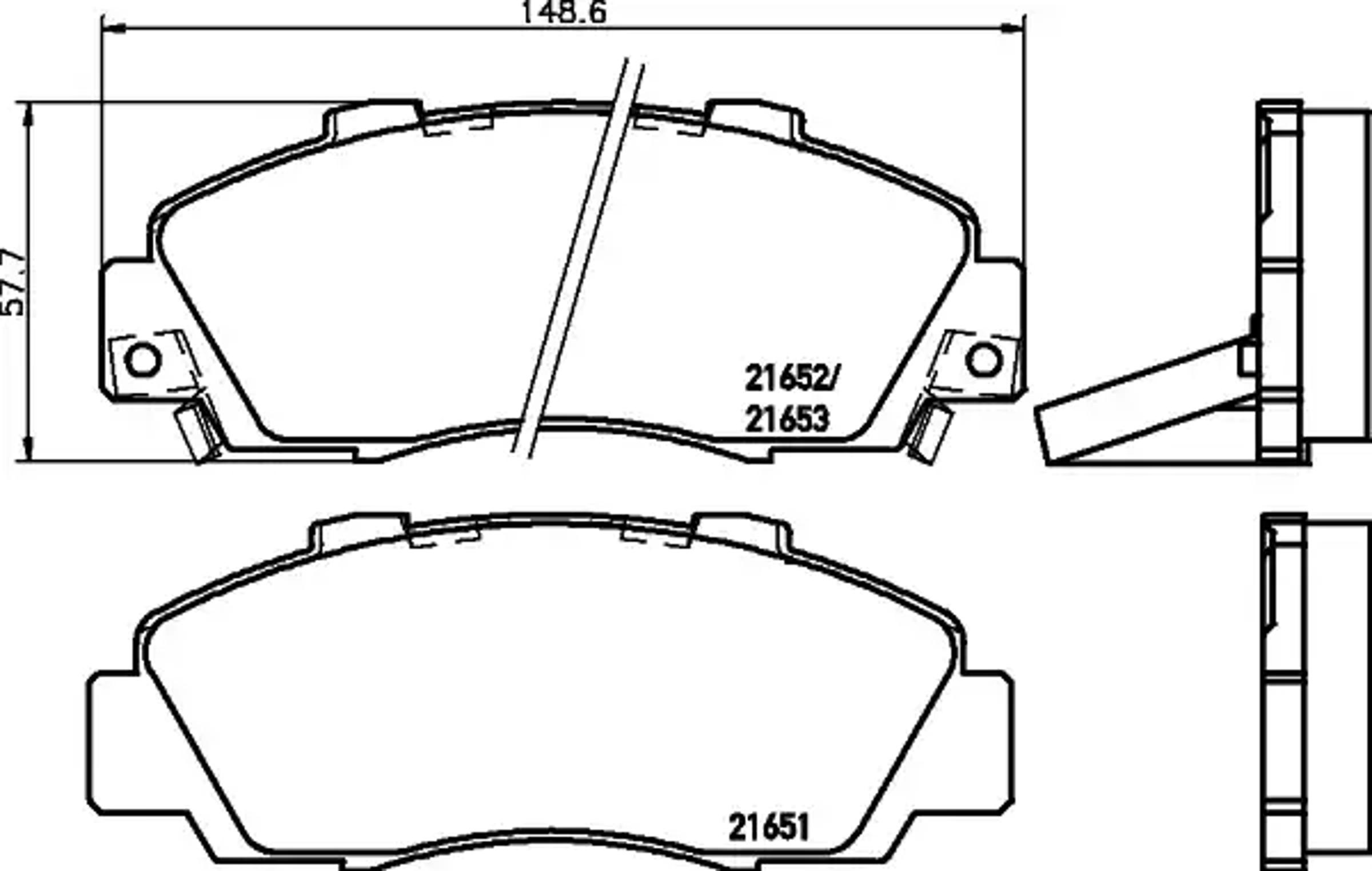 Колодки тормозные дисковые HELLA/BEHR/PAGID T3016