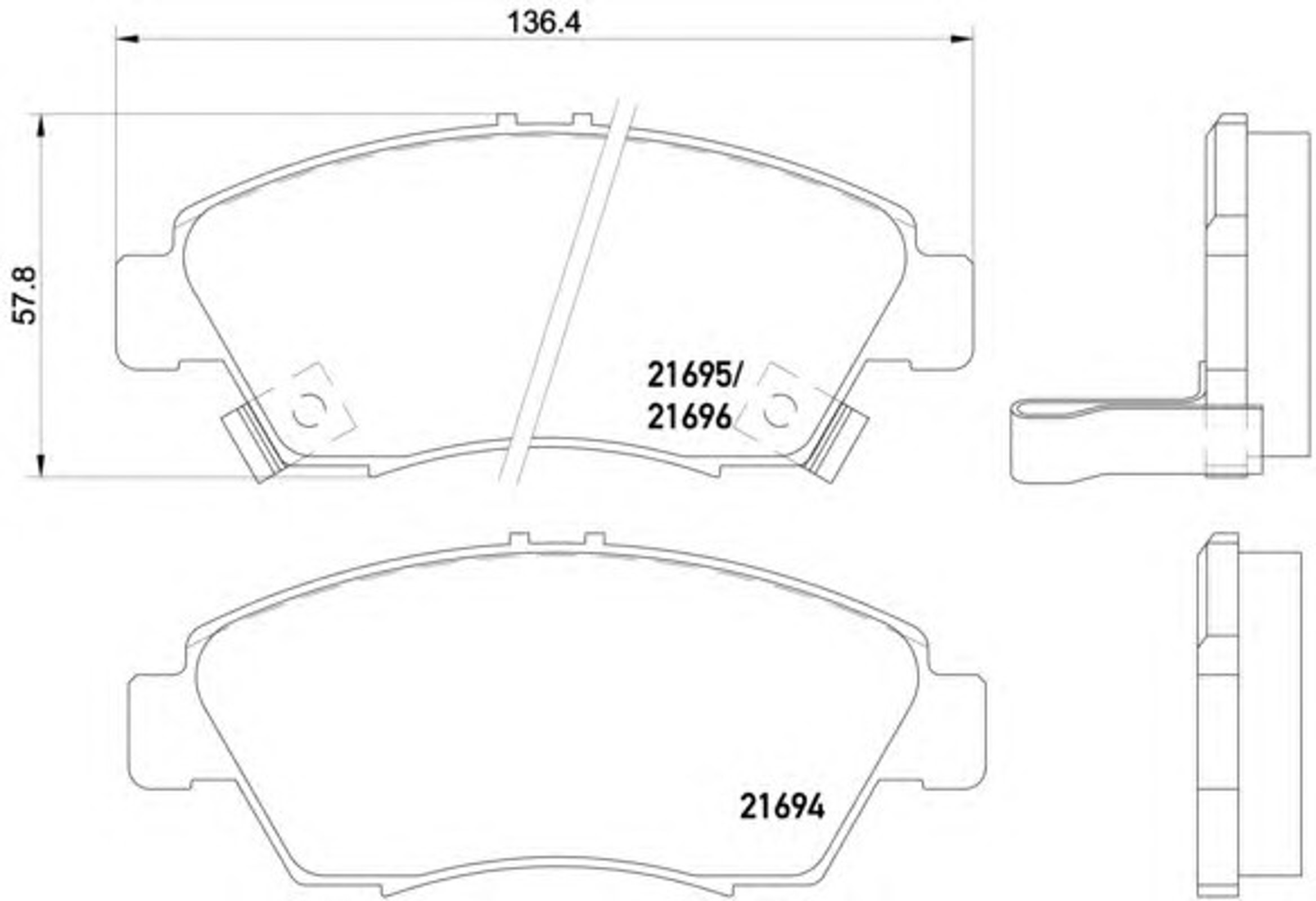 Колодки тормозные дисковые HELLA/BEHR/PAGID T3018