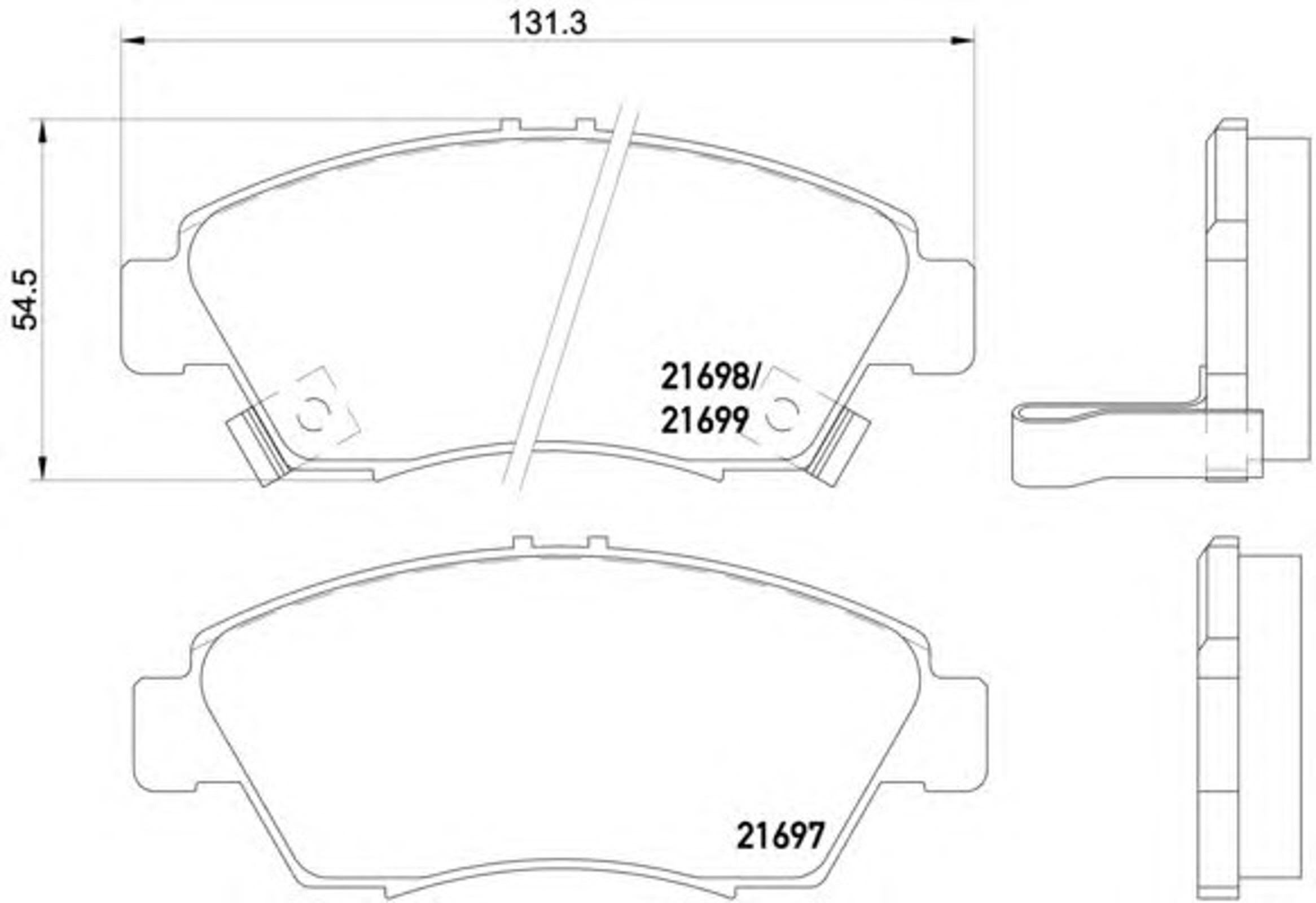 Колодки тормозные дисковые HELLA/BEHR/PAGID T3024