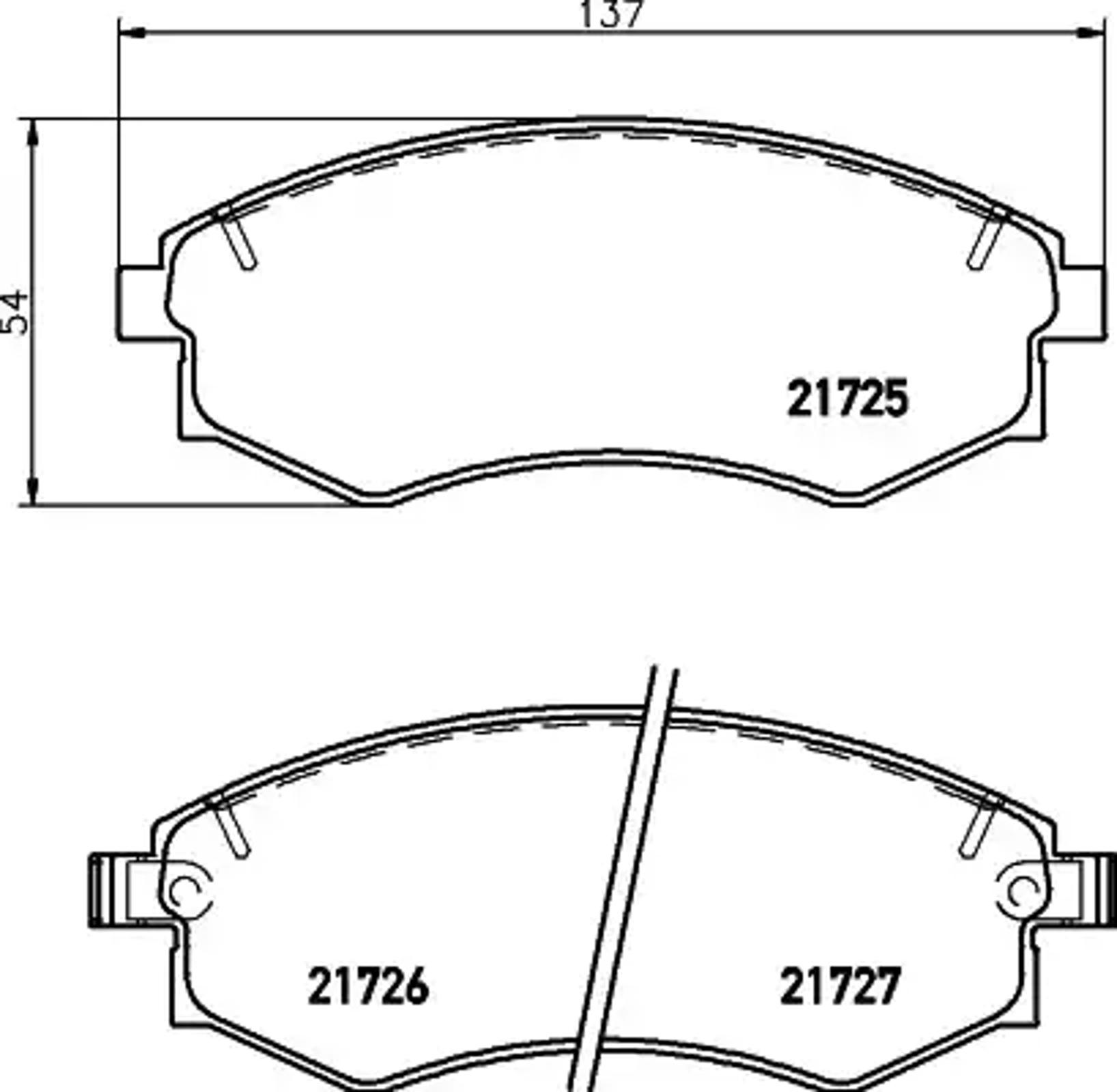 Колодки тормозные дисковые HELLA/BEHR/PAGID T3041