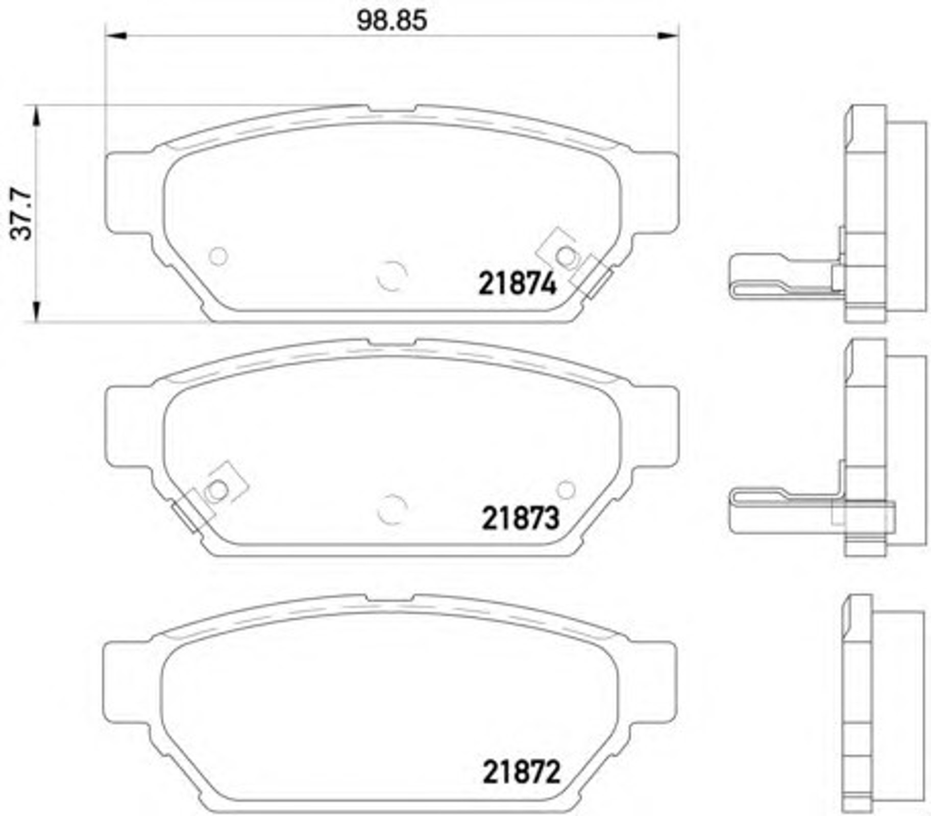 Колодки тормозные дисковые HELLA/BEHR/PAGID T3042