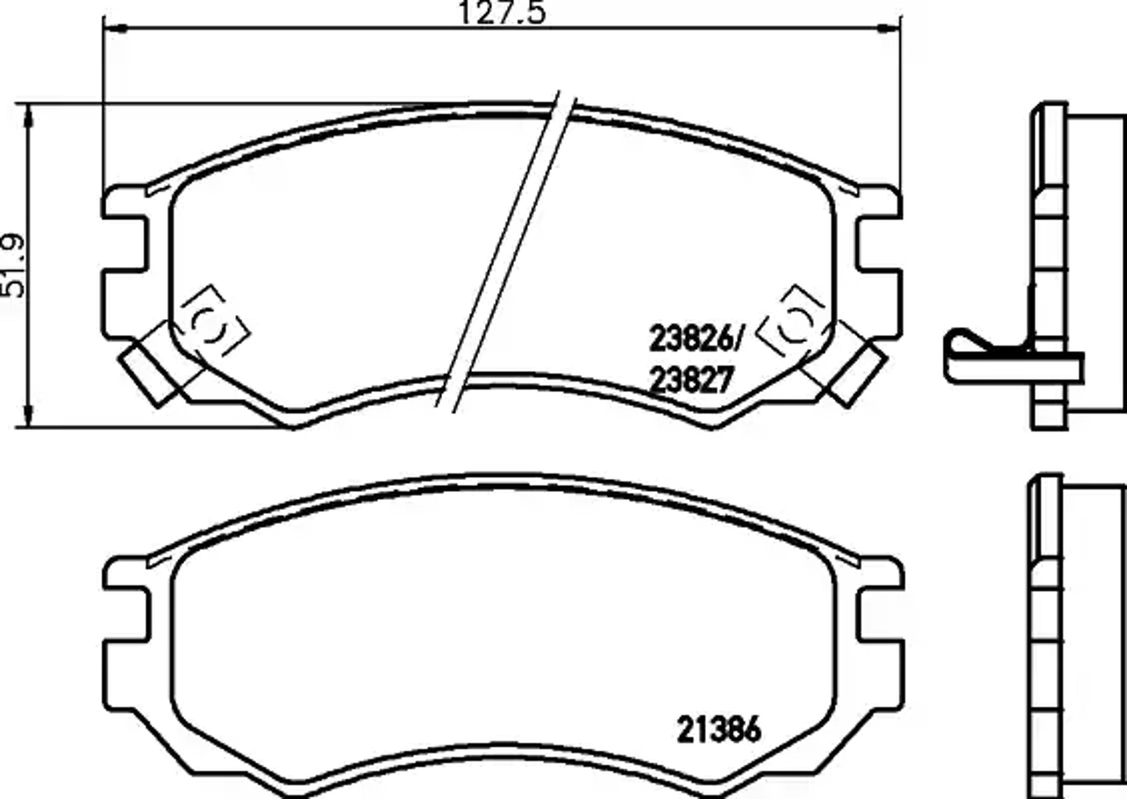 Колодки тормозные дисковые HELLA/BEHR/PAGID T3097