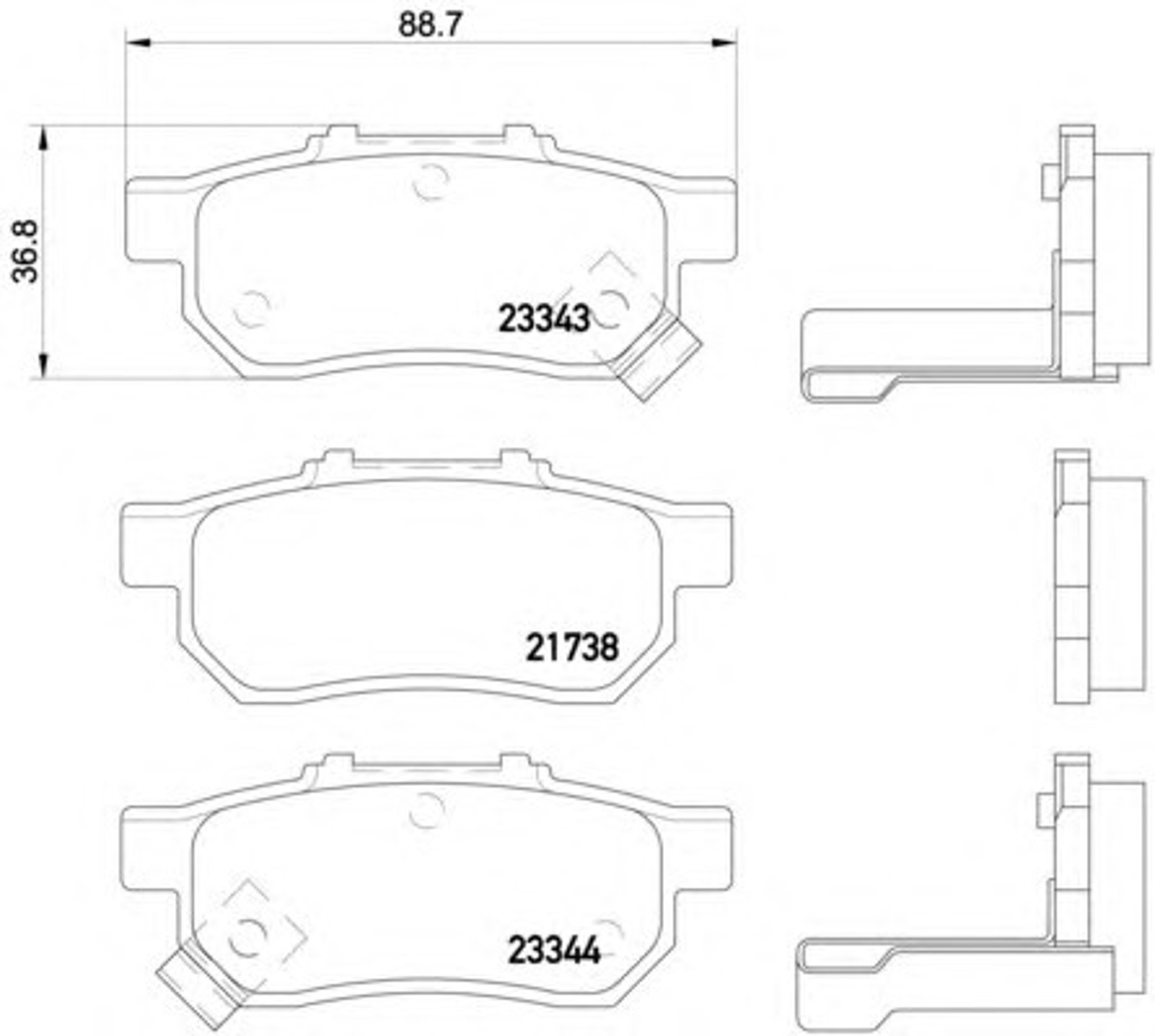 Колодки тормозные дисковые HELLA/BEHR/PAGID T3107