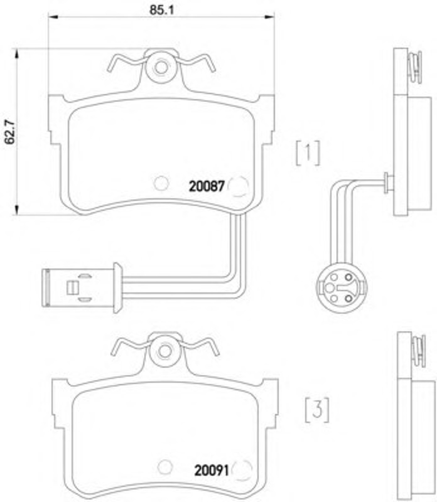Колодки тормозные дисковые HELLA/BEHR/PAGID T5028
