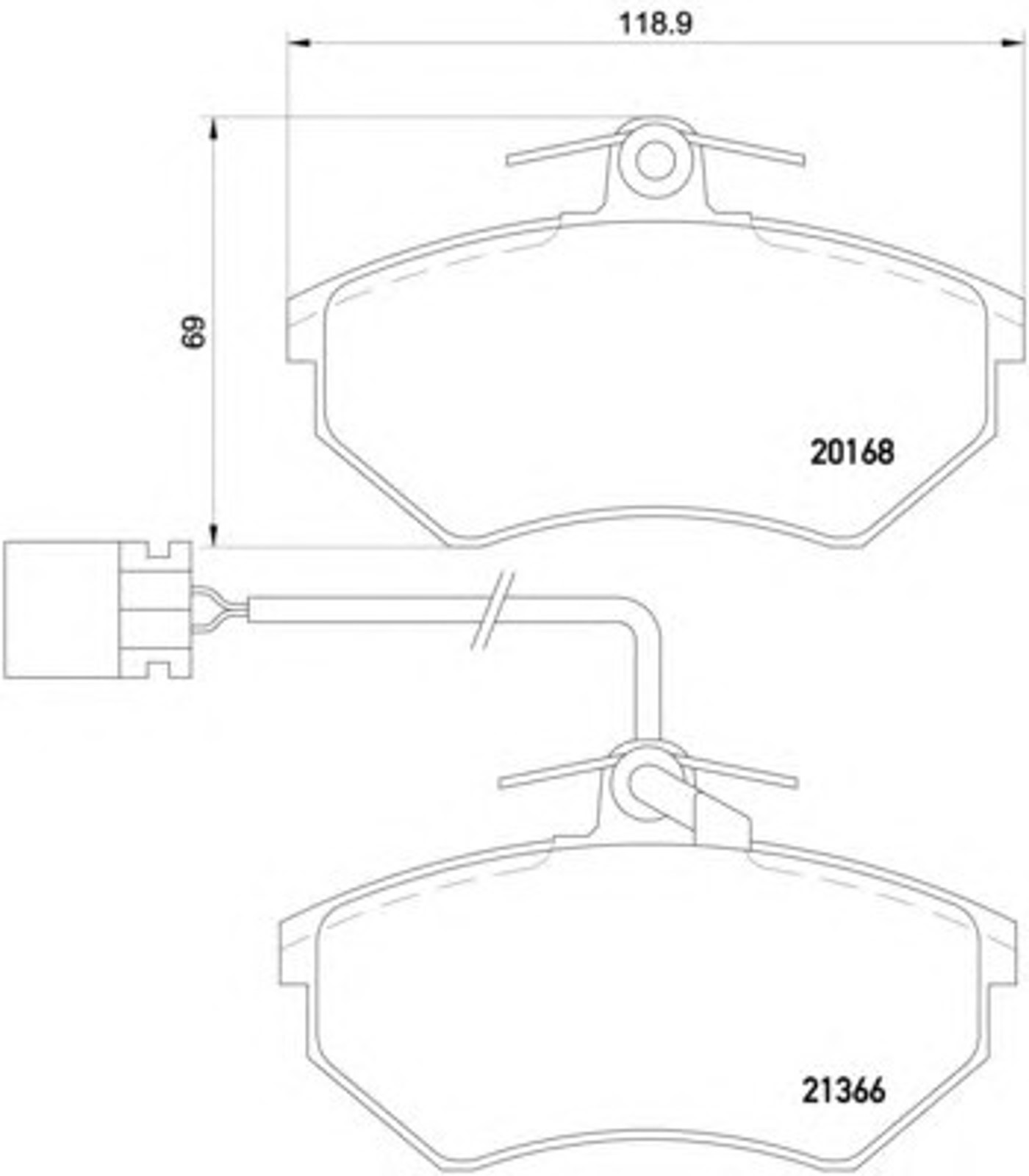 Колодки тормозные дисковые HELLA/BEHR/PAGID T5059
