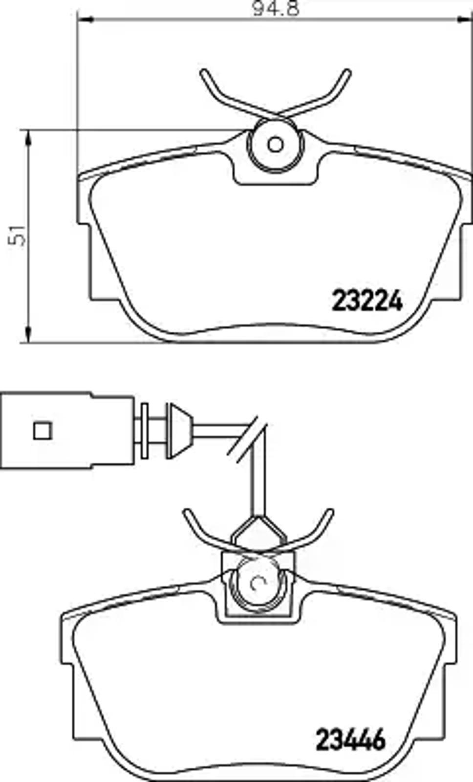 Колодки тормозные дисковые HELLA/BEHR/PAGID T5137