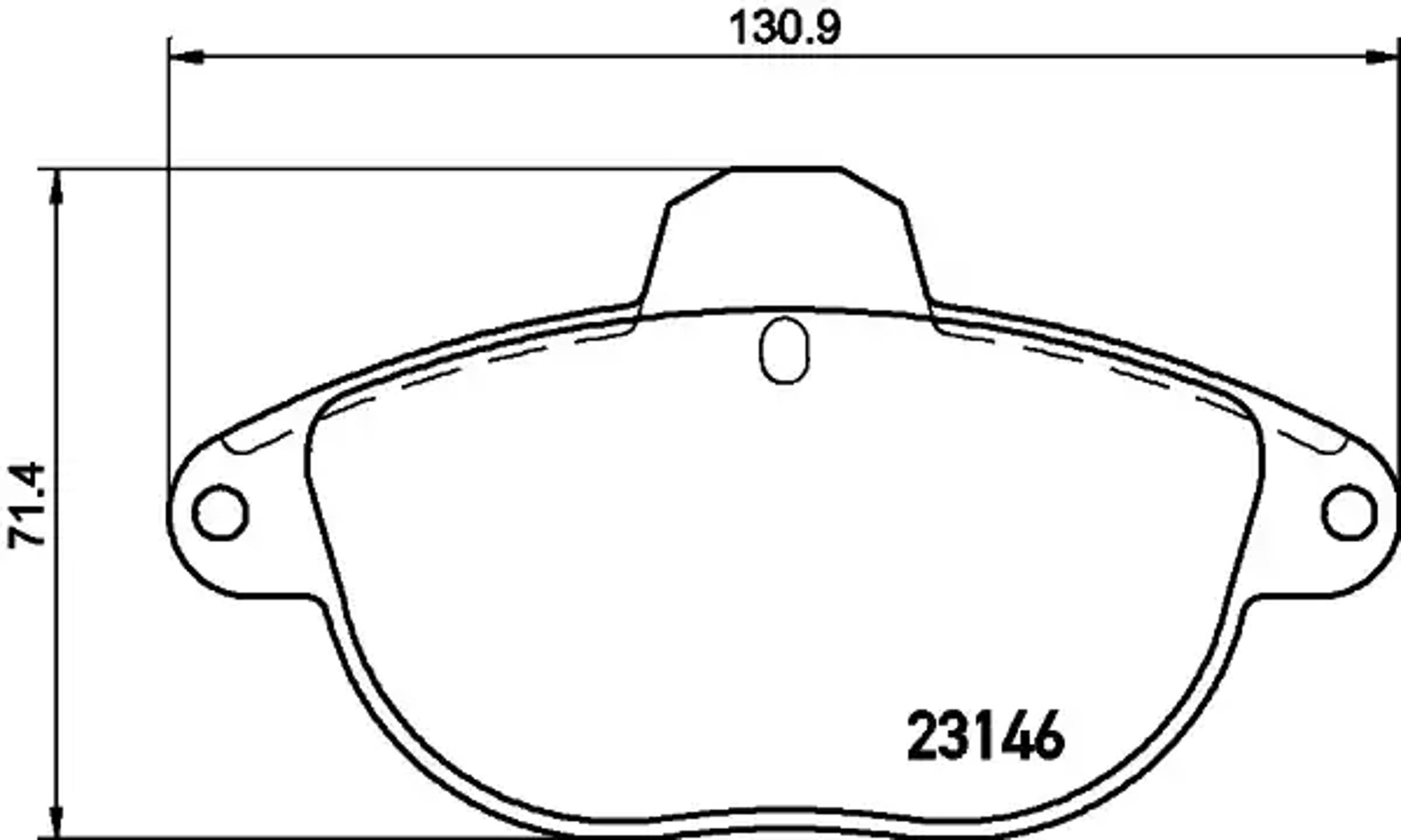 Колодки тормозные дисковые HELLA/BEHR/PAGID T9068