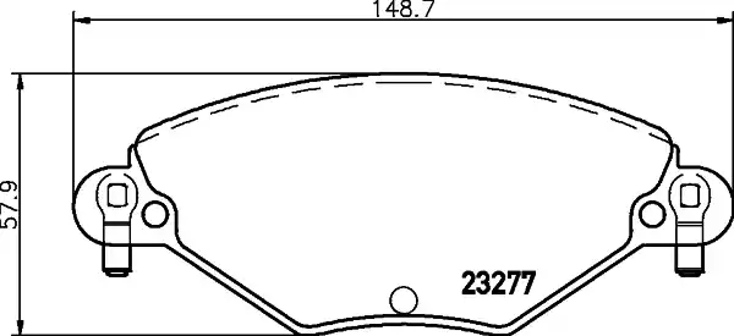 Колодки тормозные дисковые HELLA/BEHR/PAGID T9103