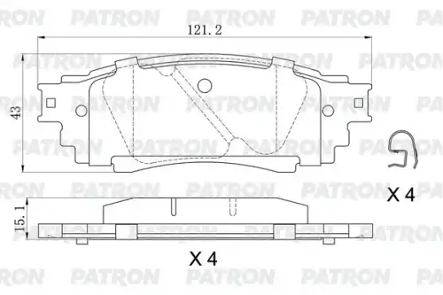 Колодки тормозные дисковые зад. toyota camry/c-hr/corolla/rav4 17- / lexus rx 15-