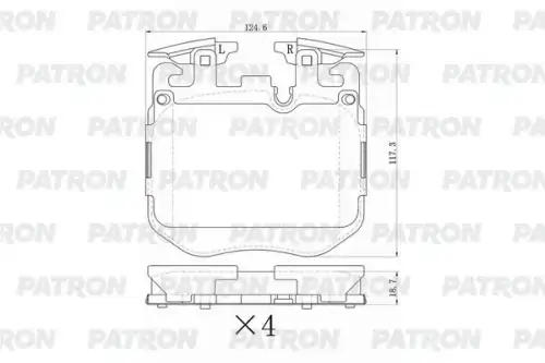 Колодки тормозные дисковые пер. bmw 3/4/5/6/7/x5/x6/x7-series (m-performance) 17-