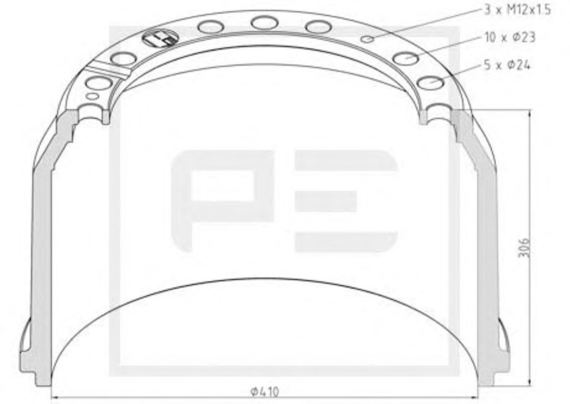 Тормозной барабан brake drum
