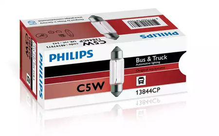 Лампа накаливания фонарь освещения номерного знаки PHILIPS 13844CP