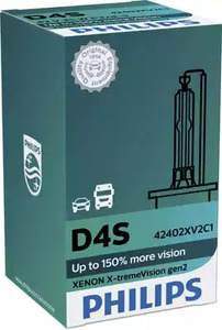 Лампа накаливания фары дальнего света xenon x-tremevision gen2 PHILIPS 42402XV2C1
