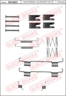 Комплектующие стояночной тормозной системы QUICK BRAKE 105-0023