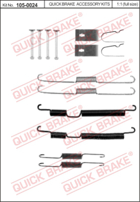 Комплектующие тормозной колодки QUICK BRAKE 105-0024