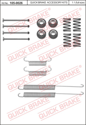 Комплектующие тормозной колодки QUICK BRAKE 105-0026