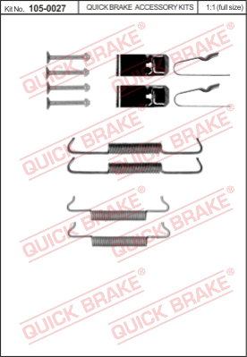 Комплектующие стояночной тормозной системы QUICK BRAKE 105-0027