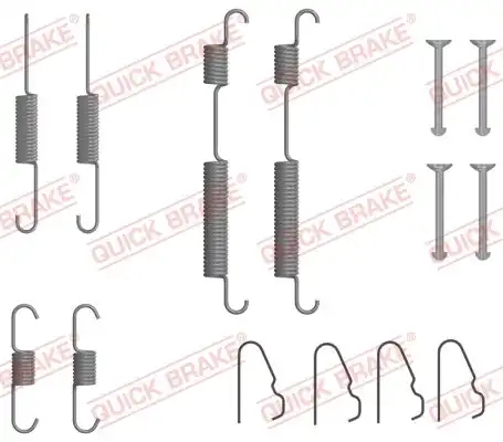 Монтажный комплект тормозных колодок QUICK BRAKE 105-0054
