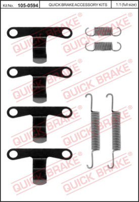 Комплектующие стояночной тормозной системы QUICK BRAKE 105-0594