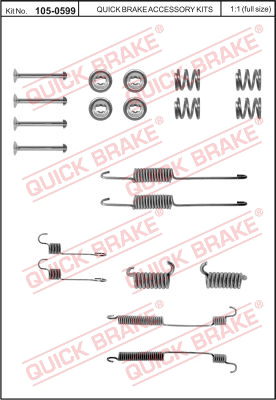 Комплектующие тормозной колодки QUICK BRAKE 105-0599